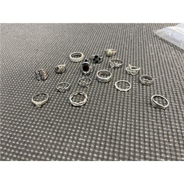 SILVER TONE LADIES RINGS