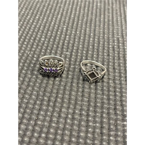 2 925 STERLING SILVER RINGS