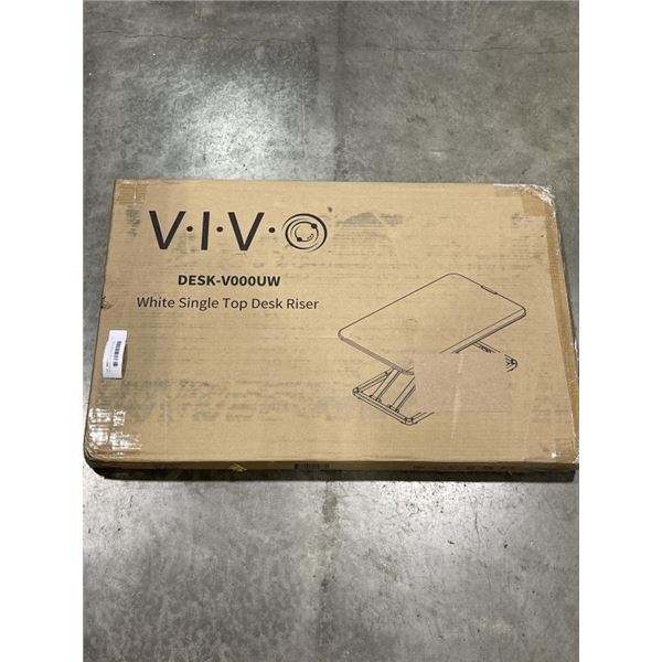 VIVO WHITE SINGLE TOP DESK RISER