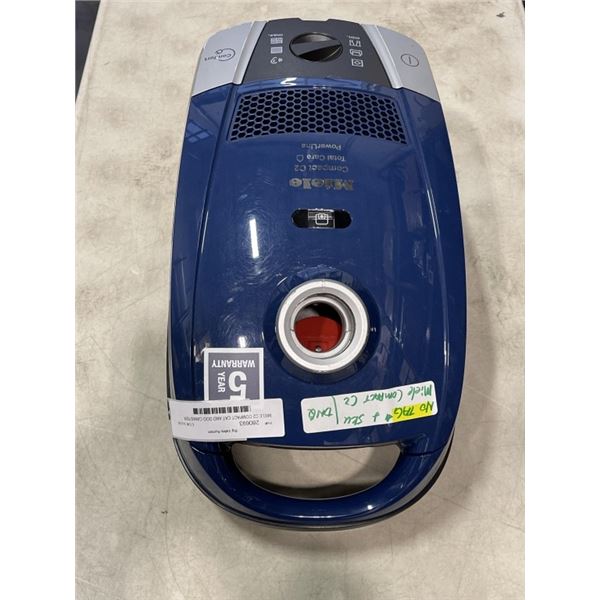 MIELE C2 COMPACT CAT AND DOG CANISTER VACUUM - TESTED WORKING, RETAIL $749, VACUUM ONLY, STORE DISPL