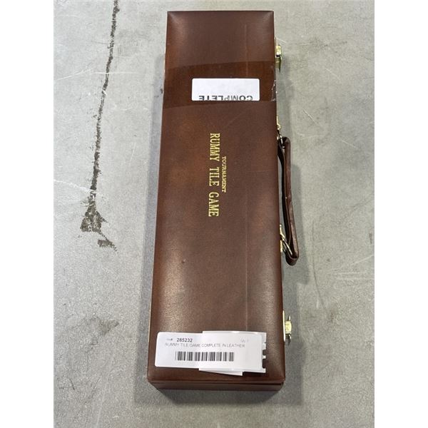 RUMMY TILE GAME COMPLETE IN LEATHER CASE