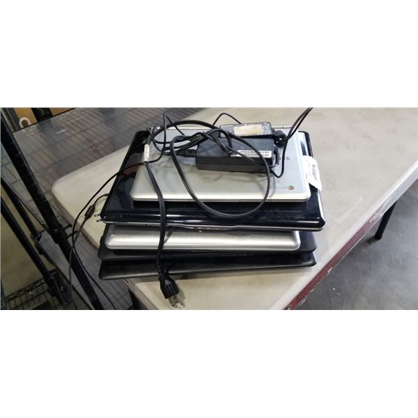 ASSORTED LAPTOPS AND CHARGERS, UNTESTED