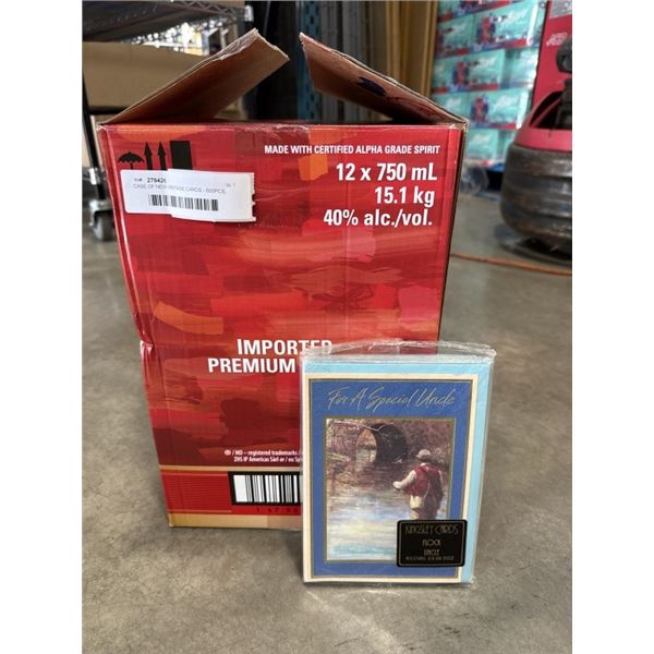 CASE OF NEW VINTAGE CARDS - 600PCS, UNCLE BIRTHDAY