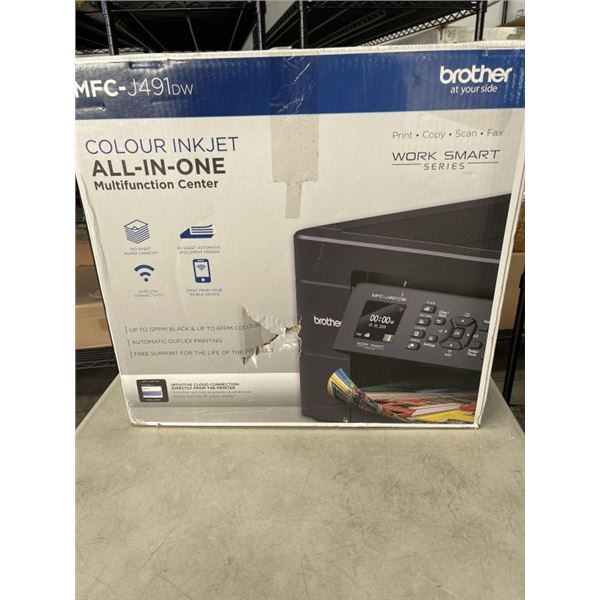 BROTHER MFC-J491DW INJET PRINTER W/ INK