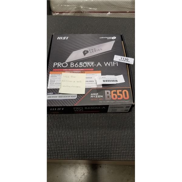 MSI PRO B650M-A WIFI MOTHERBOARD