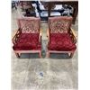 Image 1 : PAIR OF HAND CARVED ROSEWOOD ARMCHAIRS