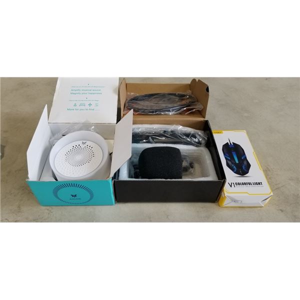 PROFESSIONAL MICROPHONE, OPTICAL MOUSE, AND BLUETOOTH SPEAKER