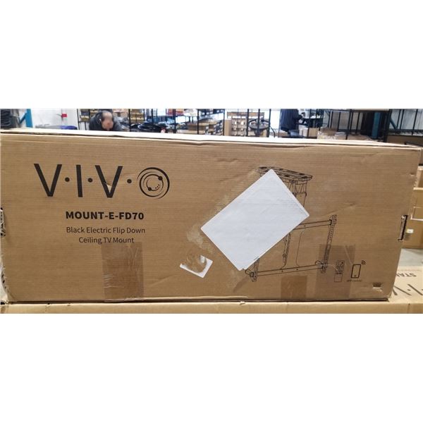 VIVO BLACK ELECTRIC FLIP DOWN CELING TV MOUNT