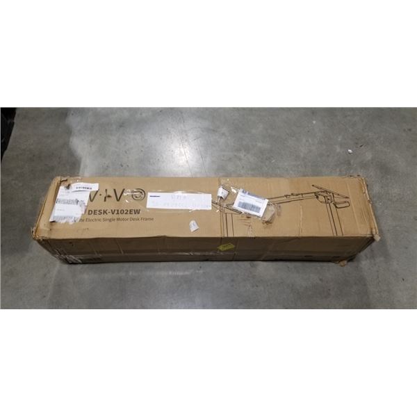 VIVO WHITE ELECTRIC SINGLE MOTOR DESK FRAME
