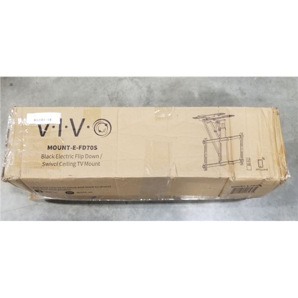 VIVO BLACK ELETRIC FLIP DOWN /SWIVEL CELING TV MOUNT