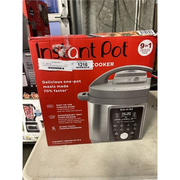 INSTANT POT DUO PLUS 9IN1 6QT ELECTRIC PRESSURE COOKER - TESTED WORKING, RETAIL $199