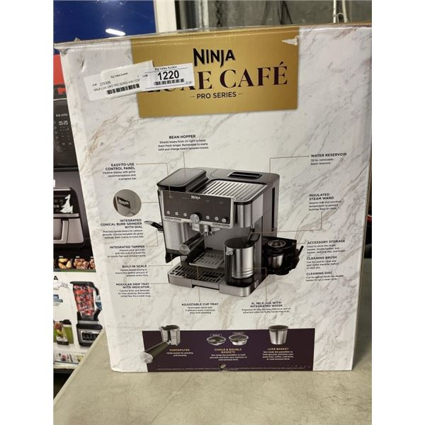 NINJA LUXE CAFE PRO SERIES 4-IN-1 ESPRESSO MACHINE - TESTED WORKING, RETAIL $999