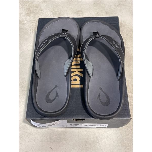 NEW OLU KAI 'OHANA' BLACK MENS SIZE 10