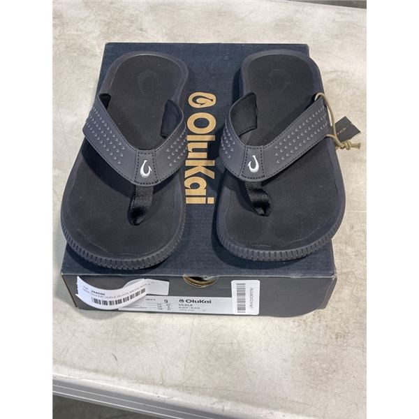 NEW OLU KAI ULELE BLACK MENS SIZE 9