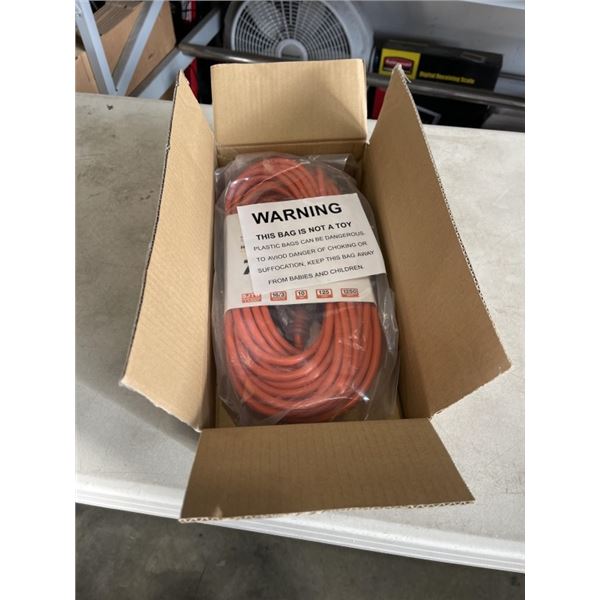 NEW INDOOR OUTDOOR HEAVY DUTY 3 WIRE LIGHTED 75FT EXTENSION CORD, 16AWG, ORANGE