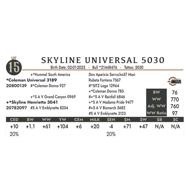 SKYLINE UNIVERSAL 5030