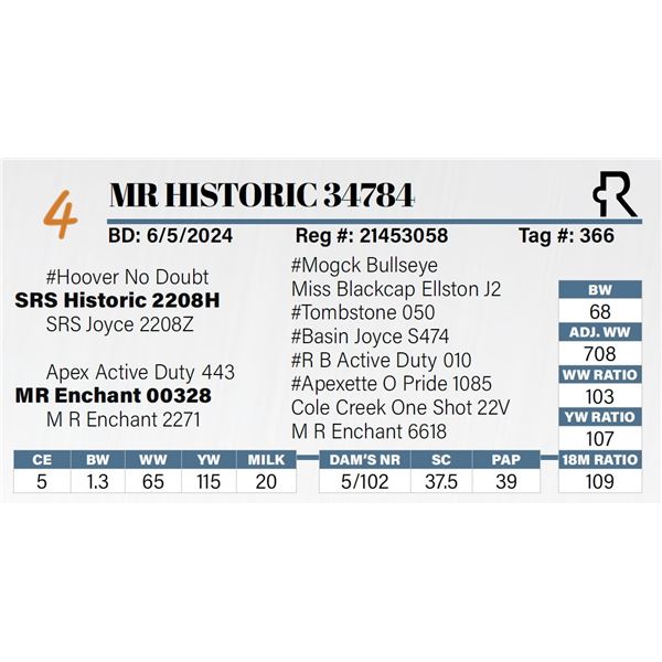 MR Historic 34784