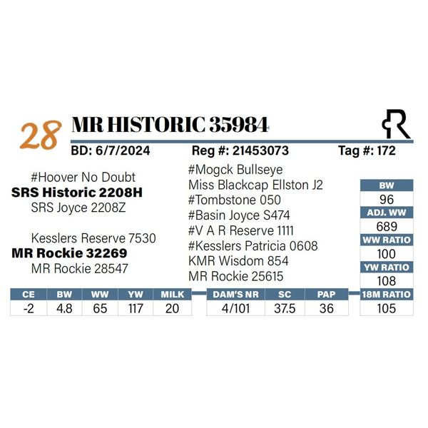 MR Historic 35984