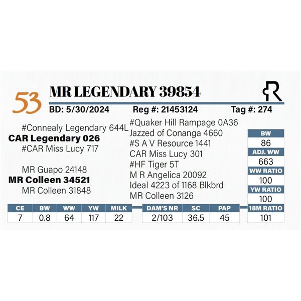 MR Legendary 39854