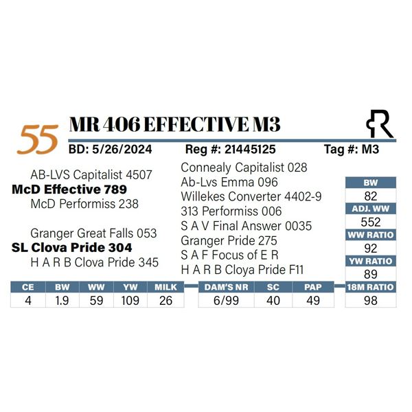 MR 406 Effective M3