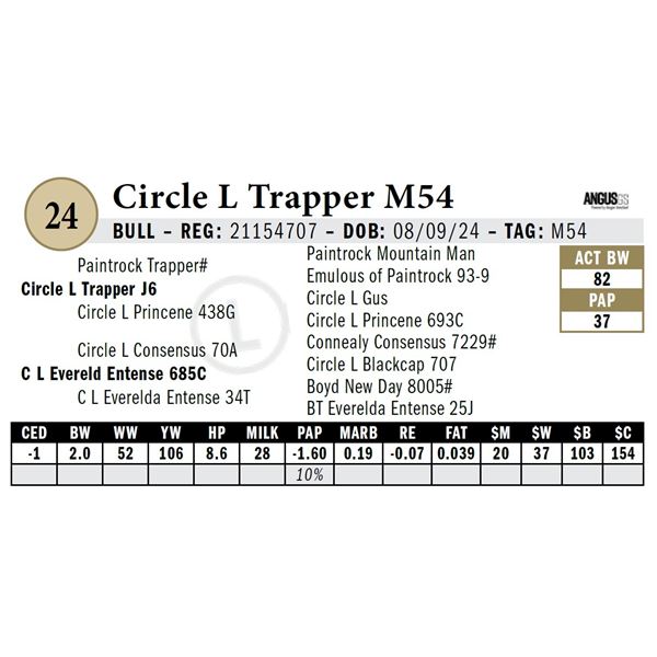 Circle L Trapper M54