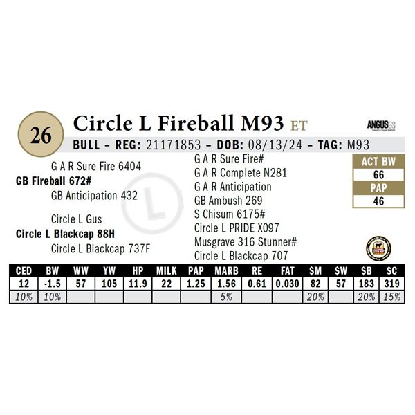 Circle L Fireball M93