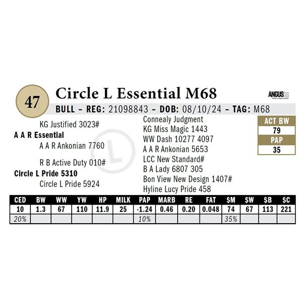 Circle L Essential M68