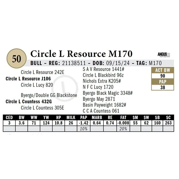Circle L Resource M170