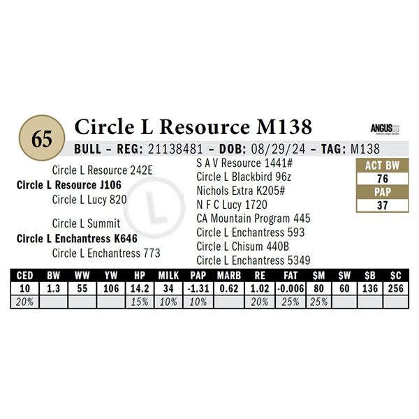 Circle L Resource M138