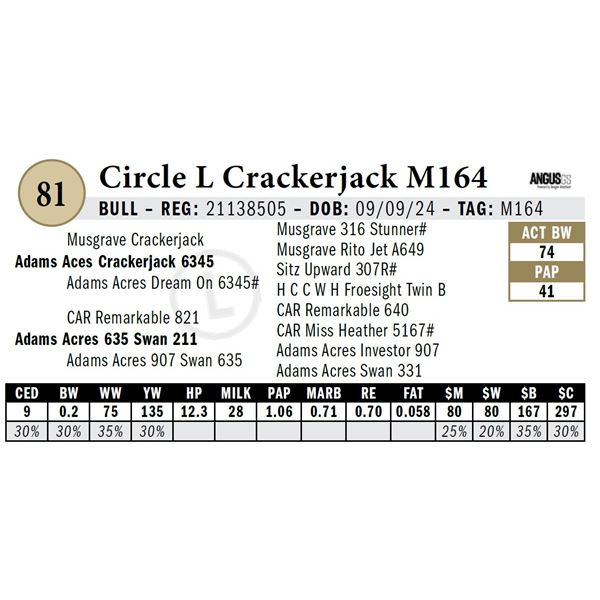 Circle L Crackerjack M164