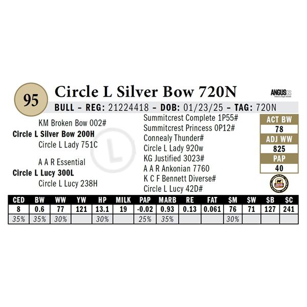Circle L Silver Bow 720N