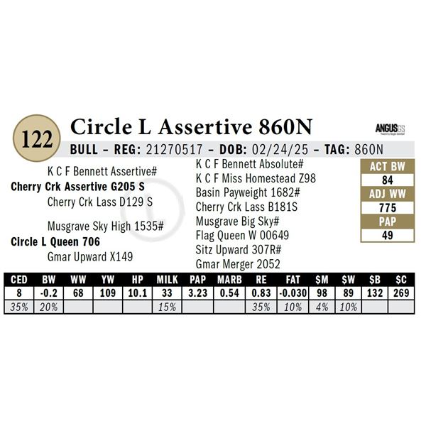 Circle L Assertive 860N