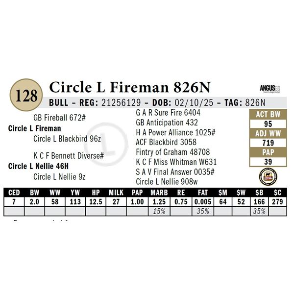 Circle L Fireman 826N