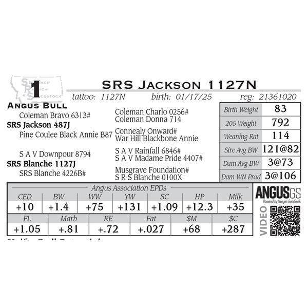 SRS Jackson 1127N