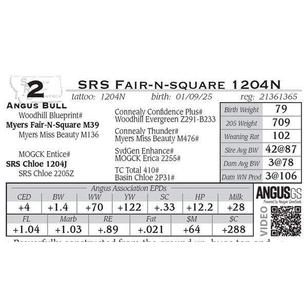 SRS Fair-n-square 1204N