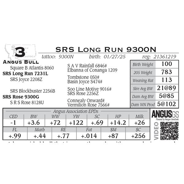 SRS Long Run 9300N