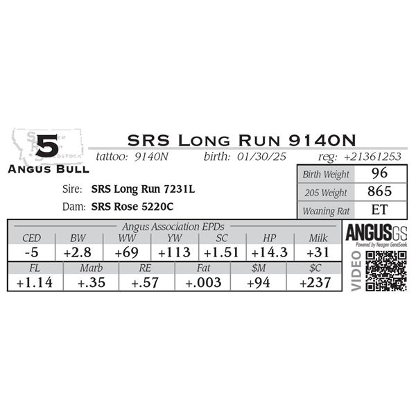 SRS Long Run 9140N