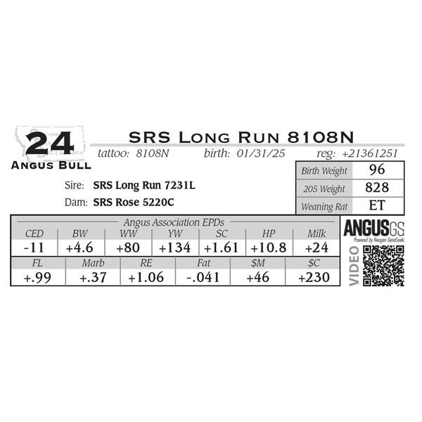SRS Long Run 8108N