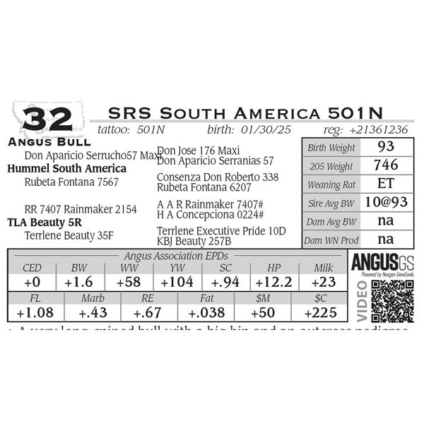 SRS South America 501N