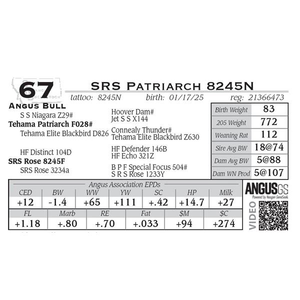 SRS Patriarch 8245N