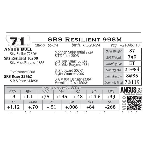 SRS Resilient 998M