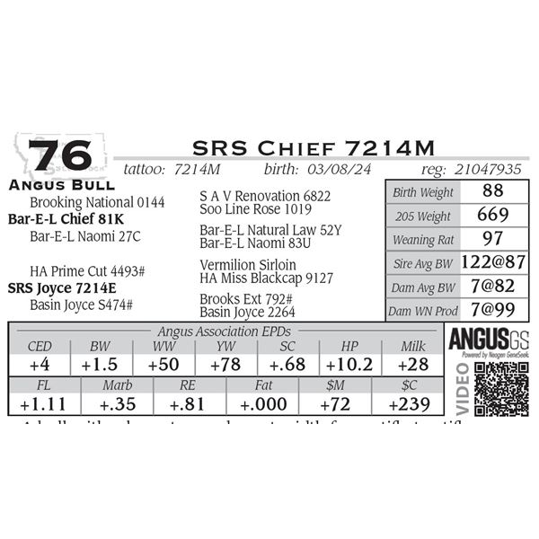 SRS Chief 7214M