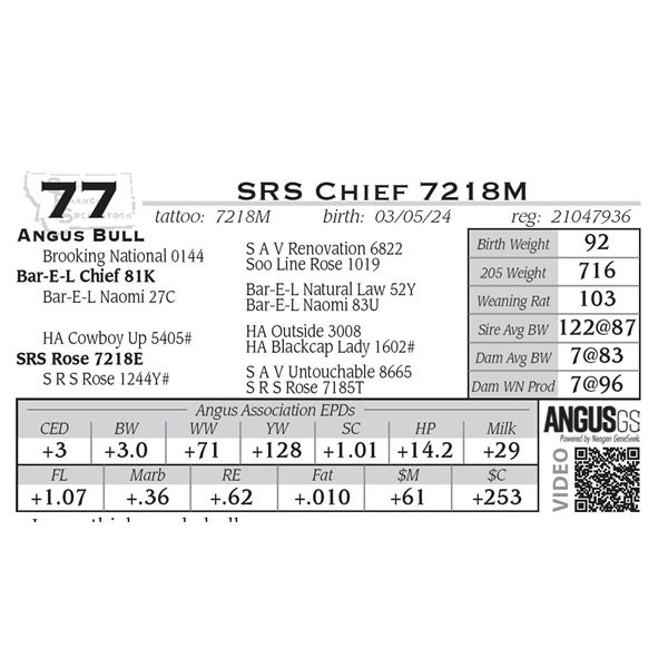 SRS Chief 7218M