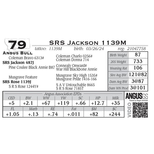 SRS Jackson 1139M
