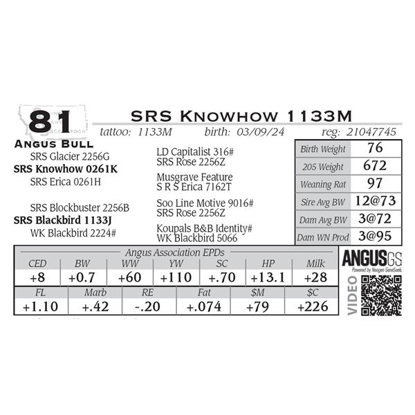 SRS Knowhow 1133M
