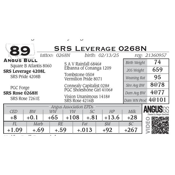 SRS Leverage 0268N