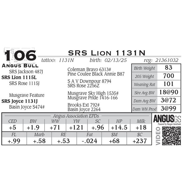 SRS Lion 1131N