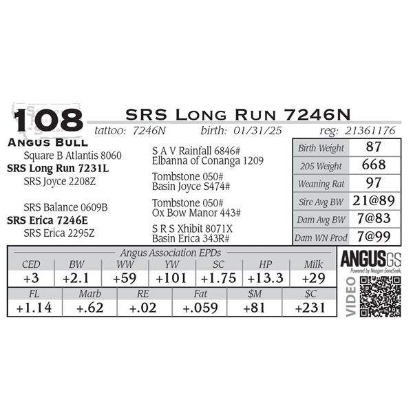 SRS Long Run 7246N