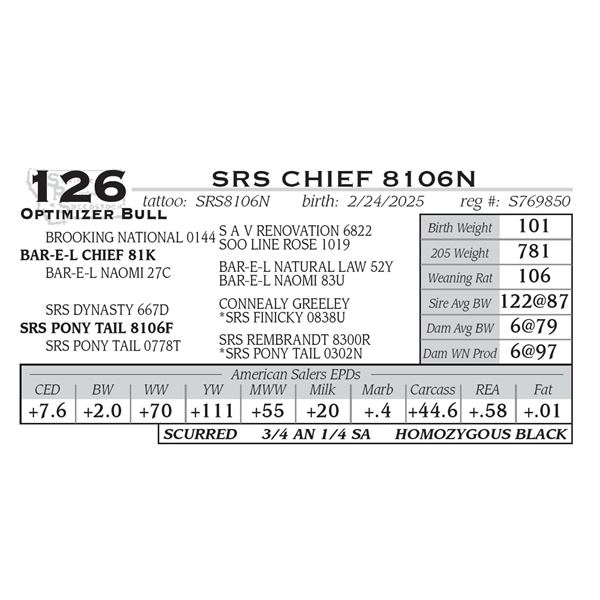 SRS CHIEF 8106N