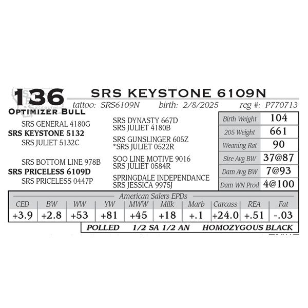SRS KEYSTONE 6109N